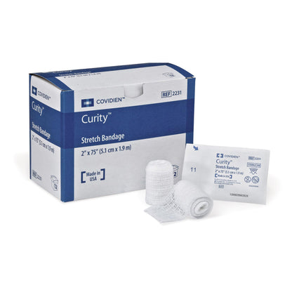 Curity Conforming Bandage 2 x 75 Inch NonSterile Cotton/Polyester Stretch Bandage
