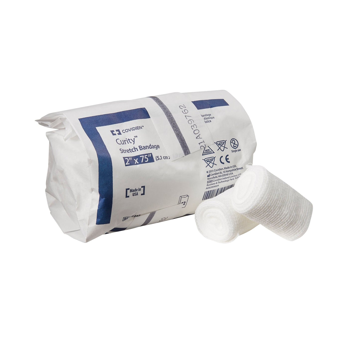 Curity Conforming Bandage 2 x 75 Inch NonSterile Cotton/Polyester Stretch Bandage