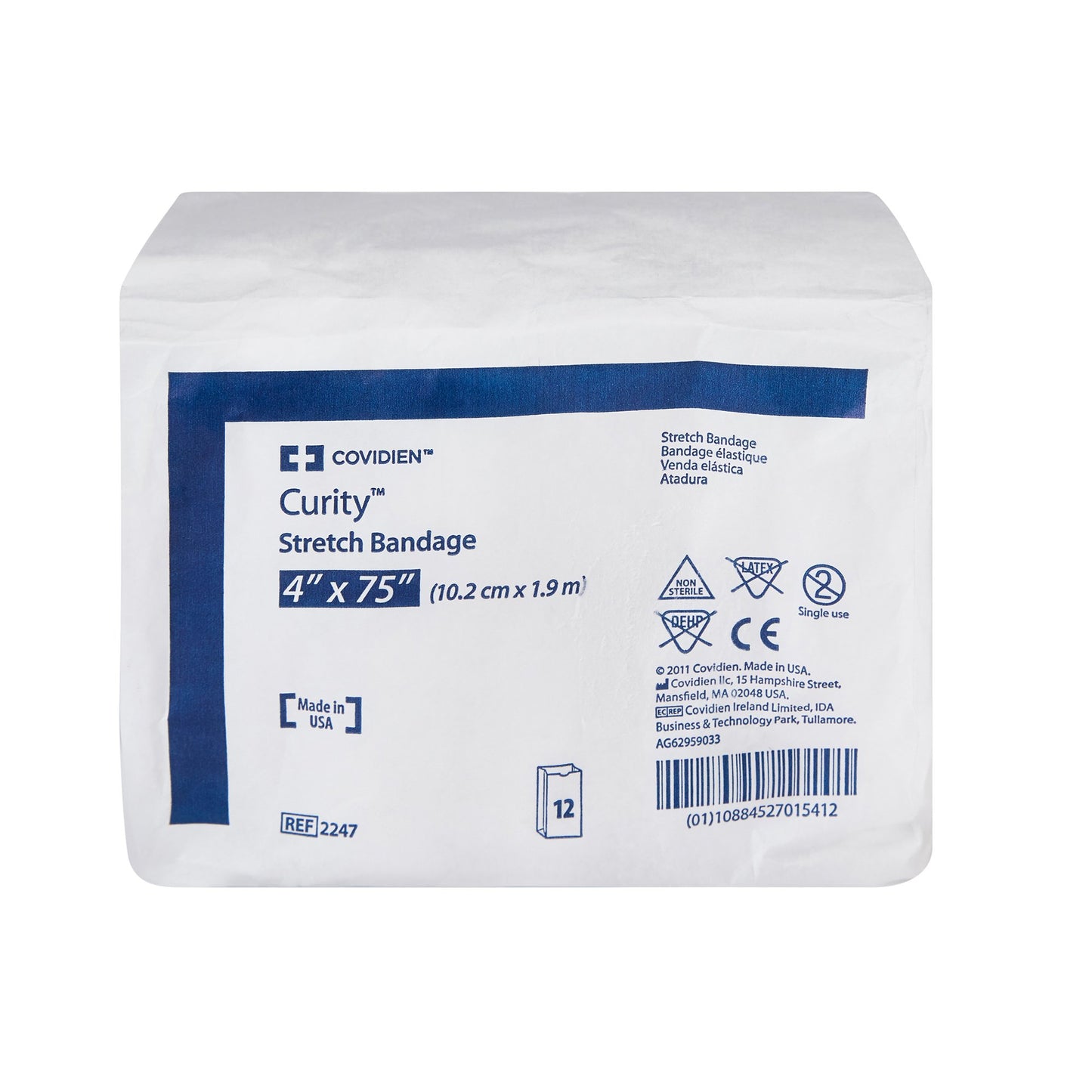 Curity Conforming Bandage 4 x 75 Inch NonSterile Cotton/Polyester Stretch Bandage