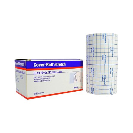 Dressing Retention Tape with Liner Cover-Roll Stretch White 4 Inch X 2 Yard Nonwoven Polyester NonSterile