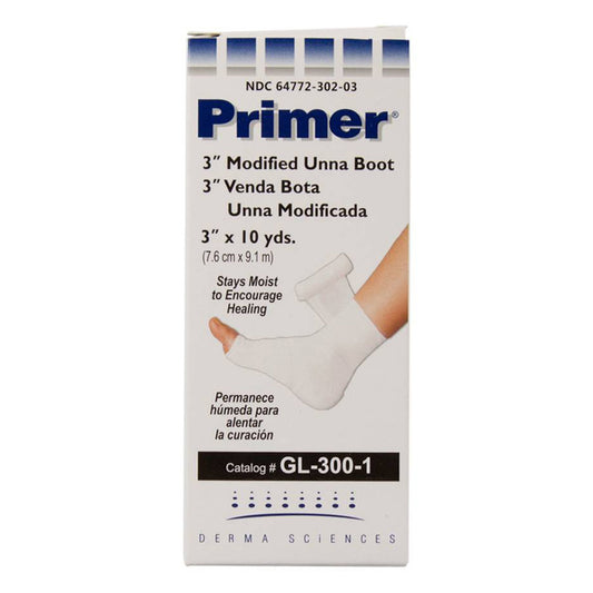 Primer Zinc Oxide Unna Boot 3 Inch x 10 Yard NonSterile Compression Bandage