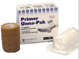 Primer Unna Pack Zinc Oxide Unna Boot & Self-Adherent Bandage System 3 Inch x 10 Yard / 3 Inch x 5 Yard