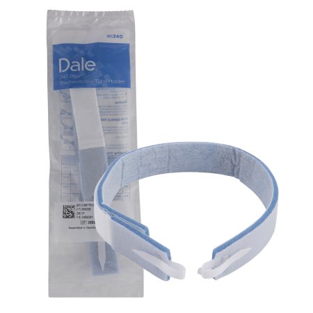 Tracheostomy Tube Holder Blue 1-1/2 X 28 Inch Bariatric Adult