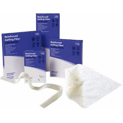 Cardinal Health Reinforced Gelling Fiber Dressing 2 x 2 Inch Sterile Alginate Dressing