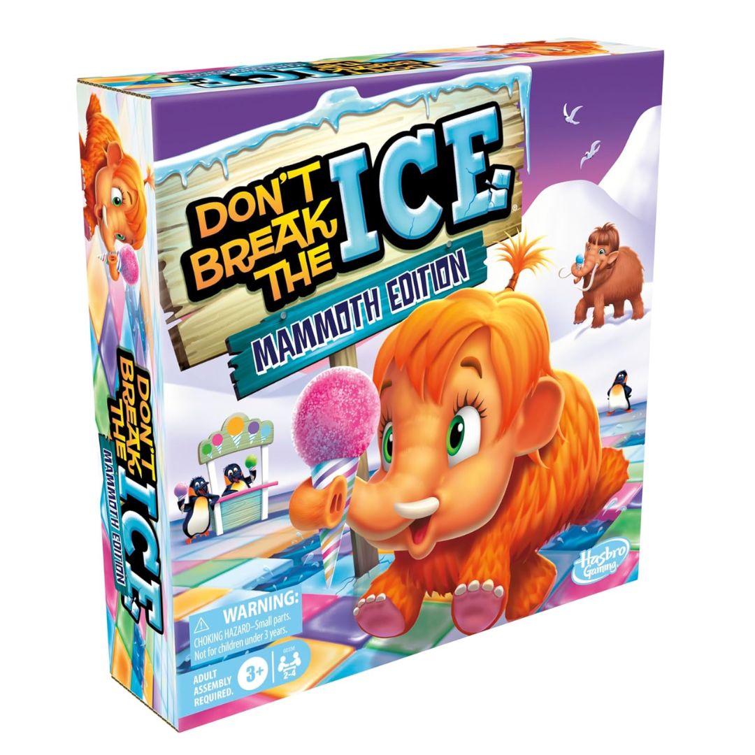 Hasbro Gaming Don’t Break The Ice Mammoth Edition Board Game Ages 3+, 2–4 Players