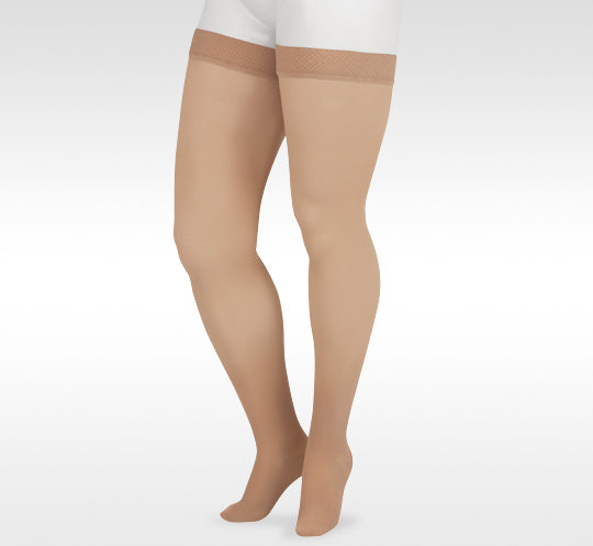 Full Foot Thigh High Compression Stockings