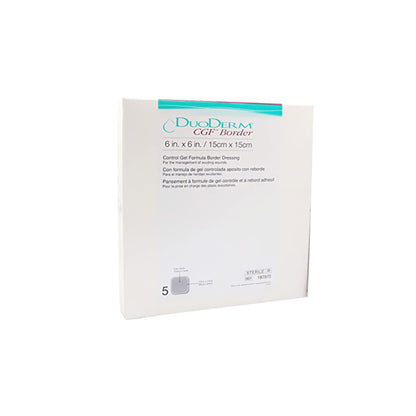 DuoDERM CGF Border Hydrocolloid Dressing 6 x 6 Inch Sterile Square Dressing