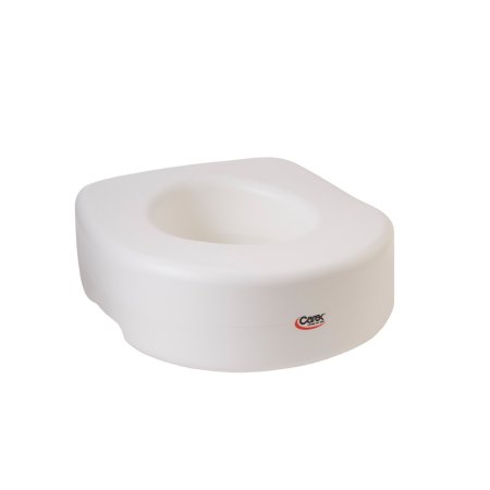 Raised Toilet Seat Carex Economy 5-1/2 Inch Height White 300 lbs. Weight Capacity