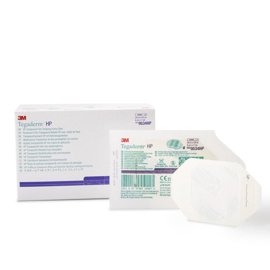 3M Tegaderm HP Transparent Film Dressing 2-3/8 x 2-3/4 Inch Sterile Rectangle IV Dressing