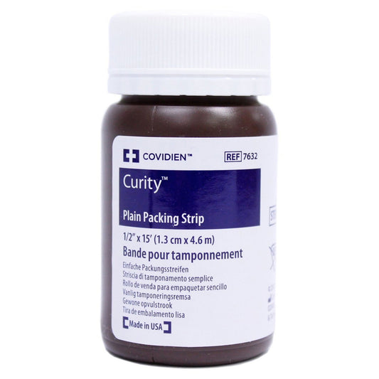 Curity Non-Impregnated Wound Packing Strip Cotton Gauze 1/2 Inch x 5 Yard Sterile