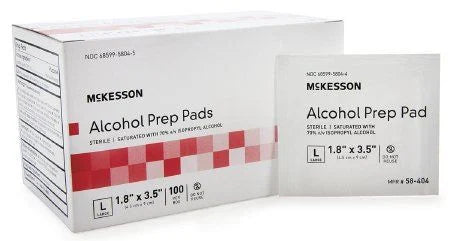 McKesson Isopropyl Alcohol Prep Pad Wipes