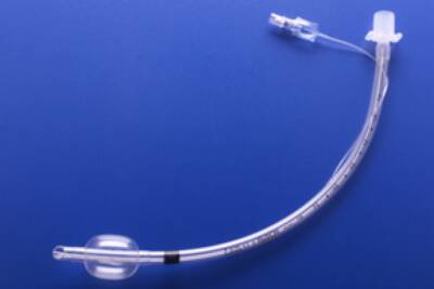Cuffed Endotracheal Tube Safety Clear Plus 340 mm Length Curved 8.0 mm Adult Murphy Eye