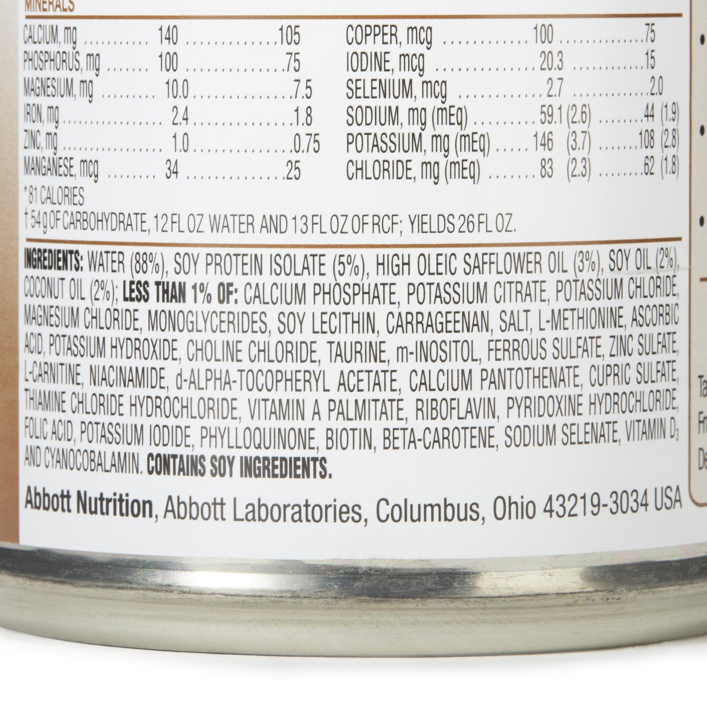 RCF Infant Formula Liquid 13 oz Low Carbohydrate for Seizure Management