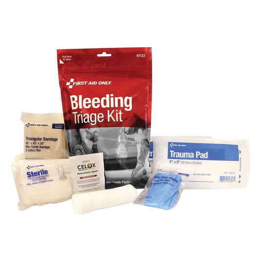First Aid Only Bleeding Triage Kit – Emergency Hemorrhage Control Response Kit