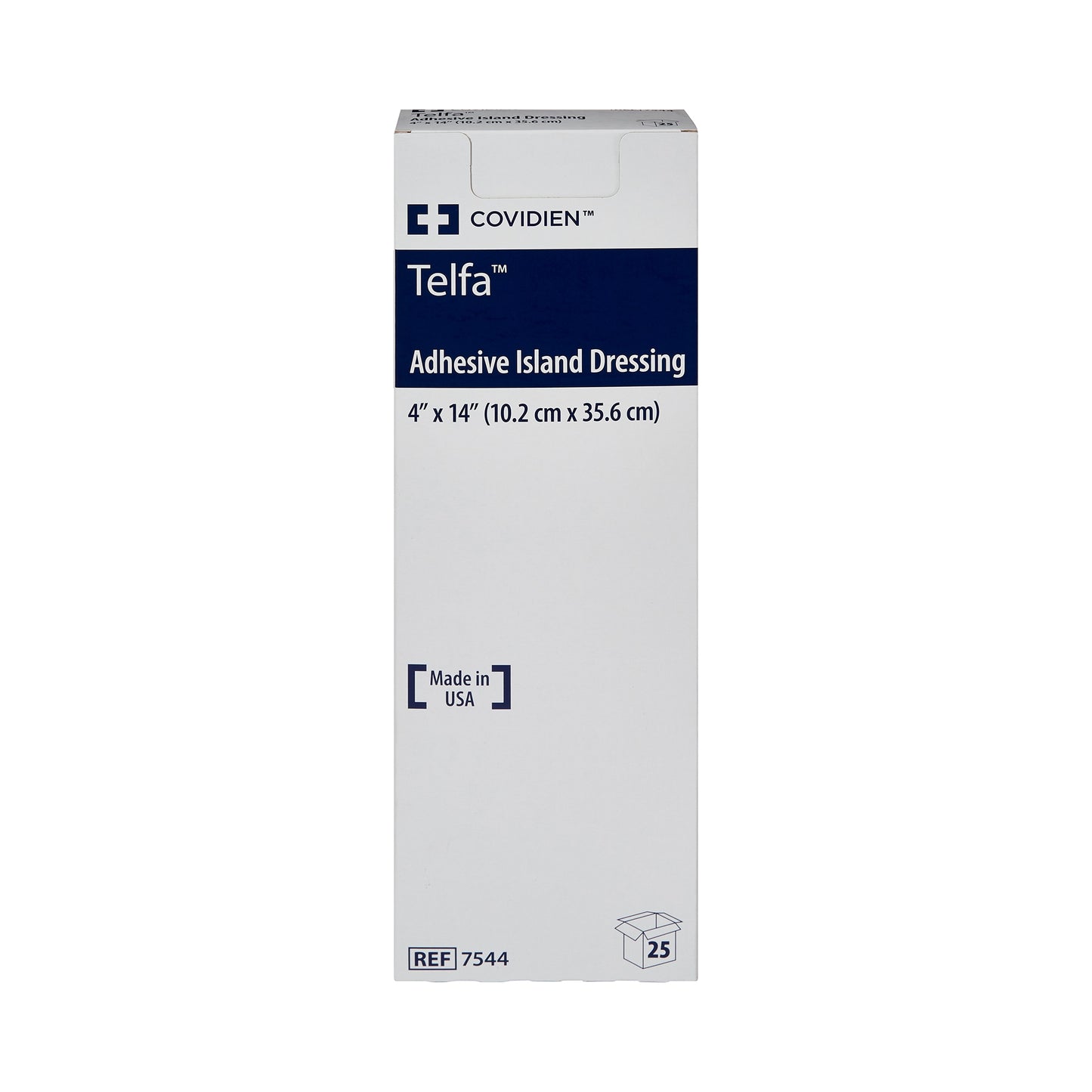 Telfa Island Dressing 4 x 14 Inch Sterile Nonwoven Rectangle