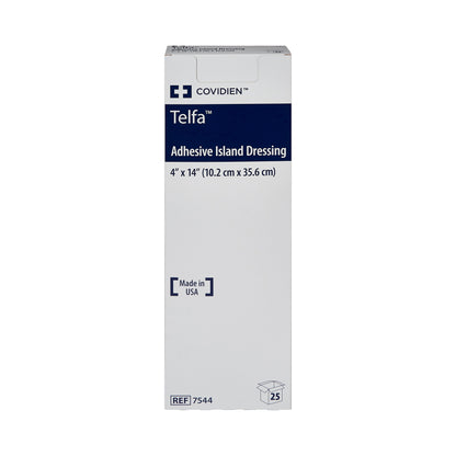 Telfa Island Dressing 4 x 14 Inch Sterile Nonwoven Rectangle