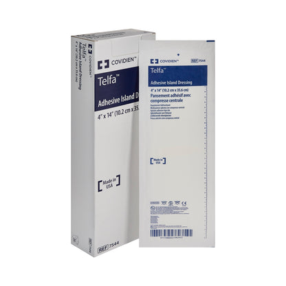 Telfa Island Dressing 4 x 14 Inch Sterile Nonwoven Rectangle