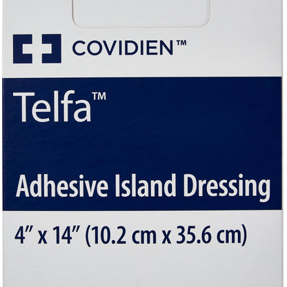 Telfa Island Dressing 4 x 14 Inch Sterile Nonwoven Rectangle