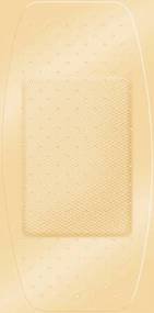 Stat Strip Fabric Adhesive Strip 2 x 4 Inch Tan Sterile Wound Bandage