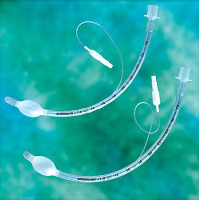 Cuffed Endotracheal Tube Sheridan CF 313 mm Length Curved 7.0 mm Adult Murphy Eye