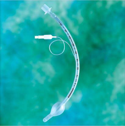 Cuffed Endotracheal Tube Sheridan HVT 313 mm Length Curved 7.0 mm Adult Murphy Eye