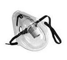 Aerosol Mask B&F Medical Elongated Style Pediatric Adjustable Head Strap / Nose Clip