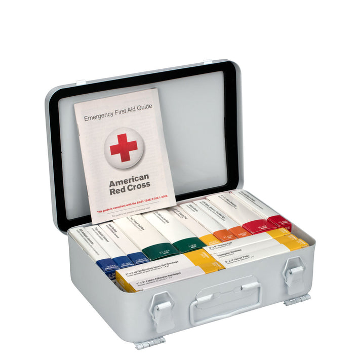 First Aid Only 25 Person First Aid Kit ANSI A Type III Metal Case Wall Mount
