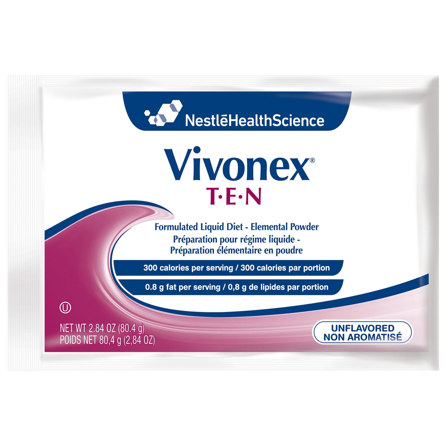 Vivonex T.E.N Unflavored Elemental Oral Supplement Powder 2.84 oz Individual Packet