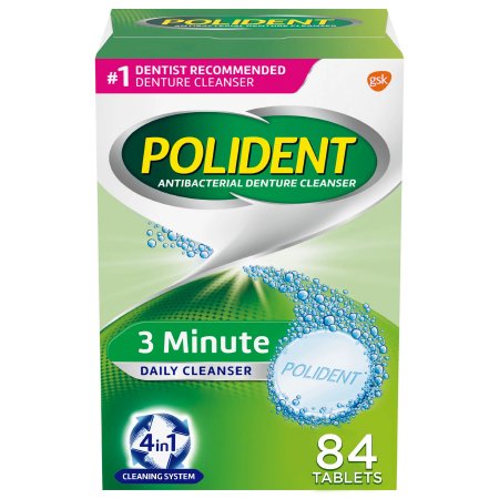 Denture Cleaner Polident Mint Flavor