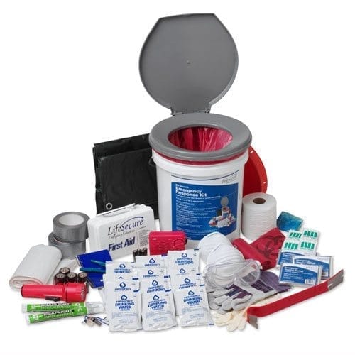LifeSecure Shelter-In-Place Emergency Kit – 25 Person Survival Bucket System