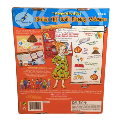 Magic School Bus Blasting Off with Erupting Volcanoes Science Kit – Hands-On STEM Learning Toy