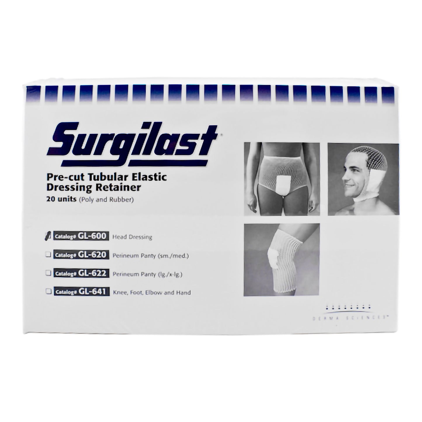 Surgilast Pre-Cut Elastic Net Retainer Dressing One Size Fits Most Head White NonSterile