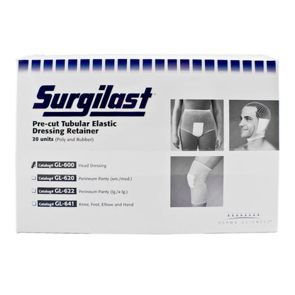 Surgilast Pre-Cut Elastic Net Retainer Dressing One Size Fits Most Head White NonSterile