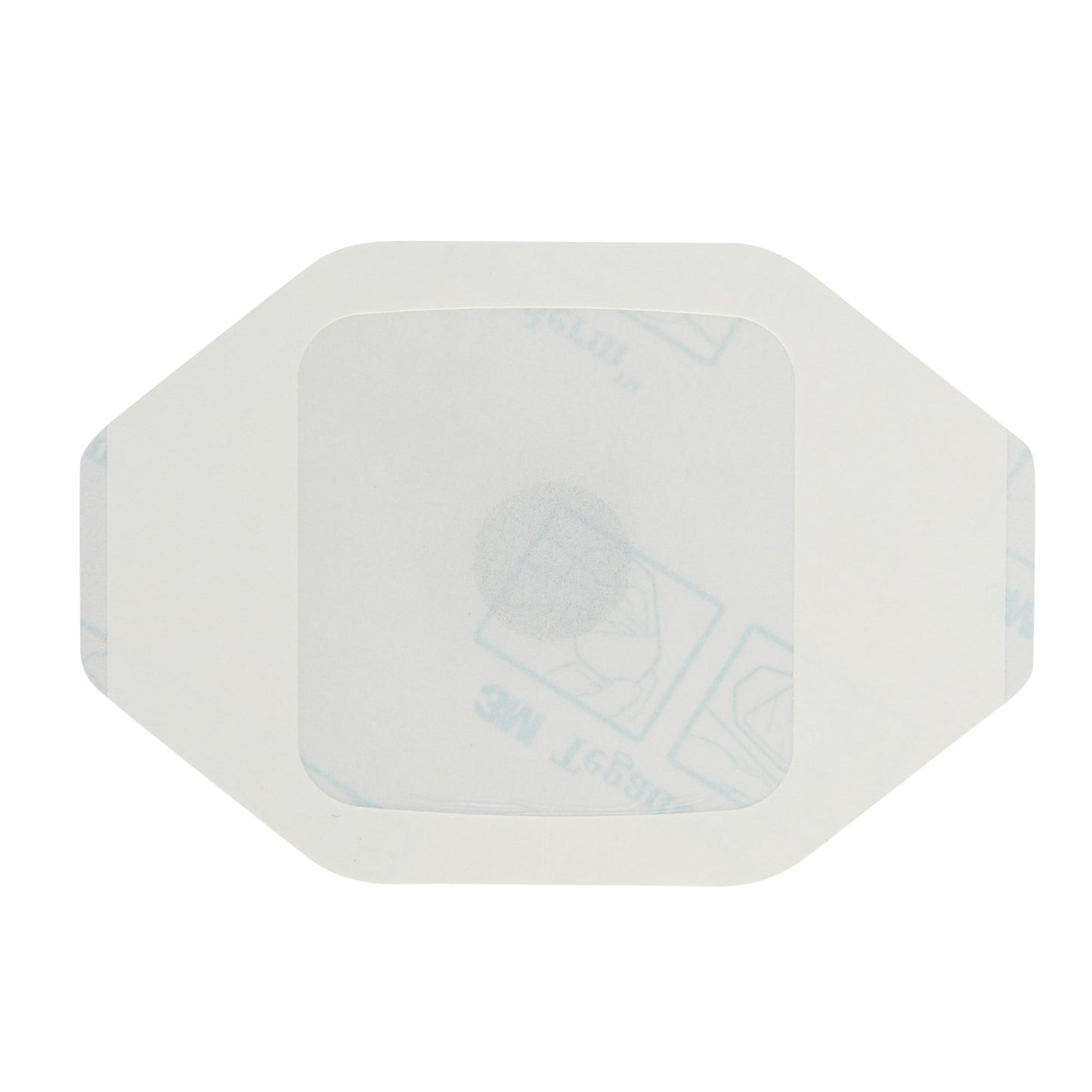 3M Tegaderm Transparent Film Dressing 1-3/4 x 1-3/4 Inch Sterile Frame Style Dressing with Label