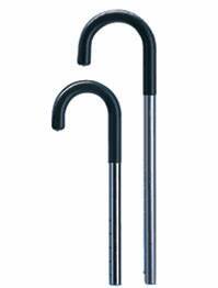 Round Handle Cane Carex Aluminum 29 to 38 Inch Height Silver