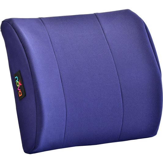 Memory Foam Lumbar Cushion Blue and Black