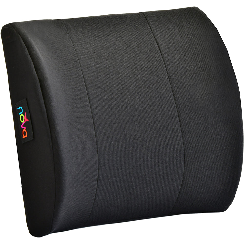 Memory Foam Lumbar Cushion Blue and Black