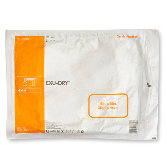 EXU-DRY Anti-Shear Super Absorbent Dressing 15 x 18 Inch – Rectangle