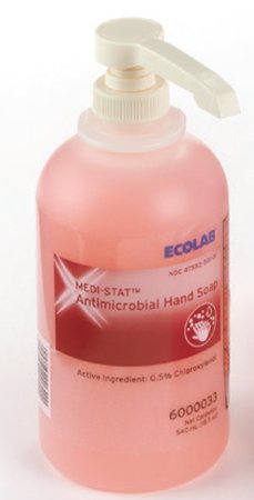 Antimicrobial Soap Medi-Stat Liquid 18 oz. Pump Bottle Floral Scent