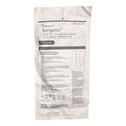 Kangaroo Enteral Extension Pump Set with ENFit Connector 4 Foot Tubing