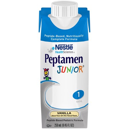 Pediatric Oral Supplement Peptamen Junior Vanilla Flavor 8.45 oz. Carton Liquid Whey Protein Impaired GI Function