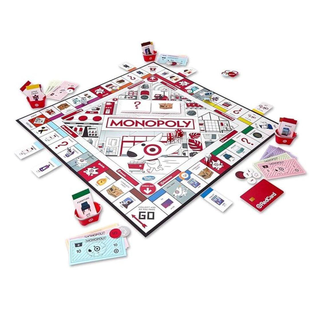 Monopoly Game: Target Edition – Exclusive Target-Themed Family Board Game by Hasbro