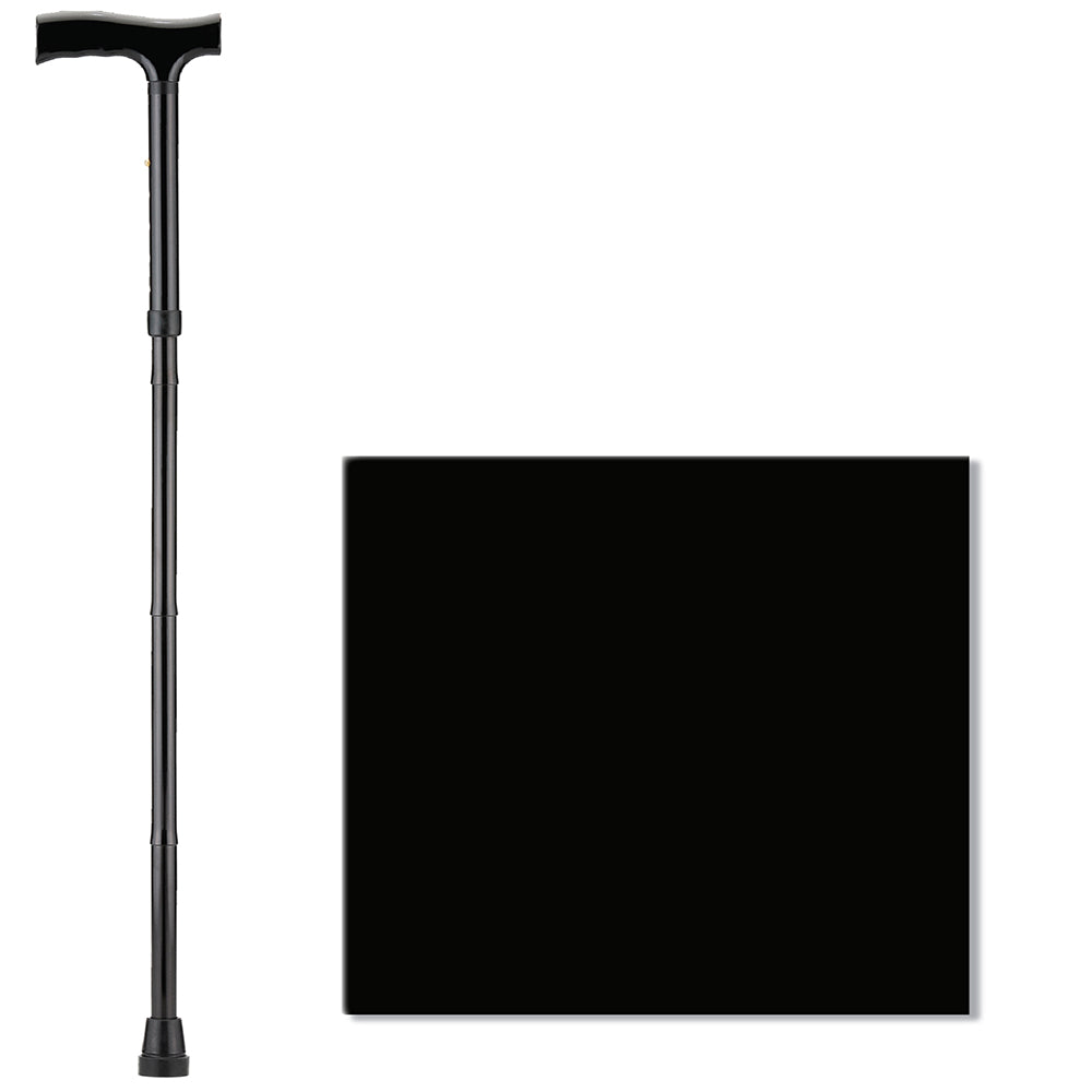 Folding Cane With Wood Grip Handle