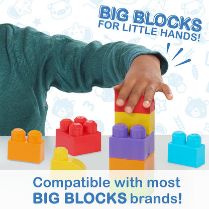 CoComelon JJ 10-Piece Block Set for Toddlers – Educational Building Blocks for Ages 18 Months+