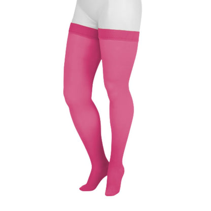 Juzo Dynamic Compression Stockings Tigh High 30-40 mmHG Full Foot with Silicone Top Band