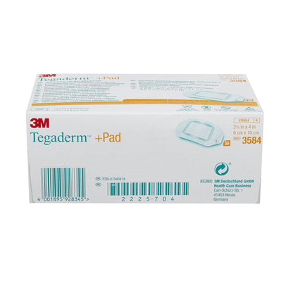 3M Tegaderm +Pad Transparent Film Dressing with Pad 2-3/8 x 4 Inch Sterile