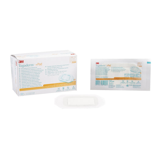 3M Tegaderm +Pad Transparent Film Dressing with Pad 2-3/8 x 4 Inch Sterile