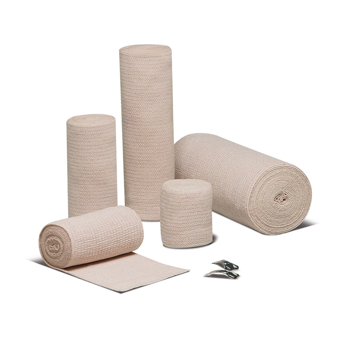 REB Elastic Bandage 4 Inch x 10 Yard Double Length Tan Standard Compression NonSterile