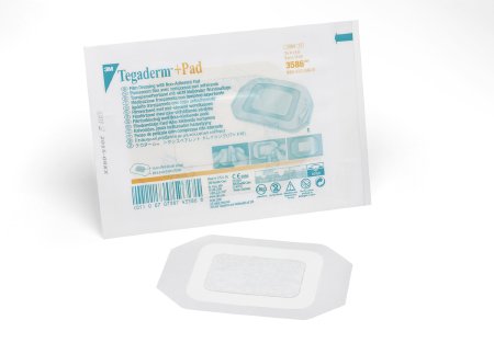 Transparent Film Dressing with Pad 3M Tegaderm +Pad 3-1/2 X 4 Inch Frame Style Delivery Rectangle Sterile