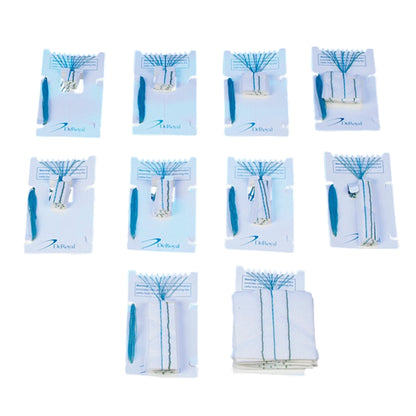 DeRoyal Surgical Neuro Sponge X-Ray Detectable Rayon 1 x 1 Inch 10 Count Sterile Pack